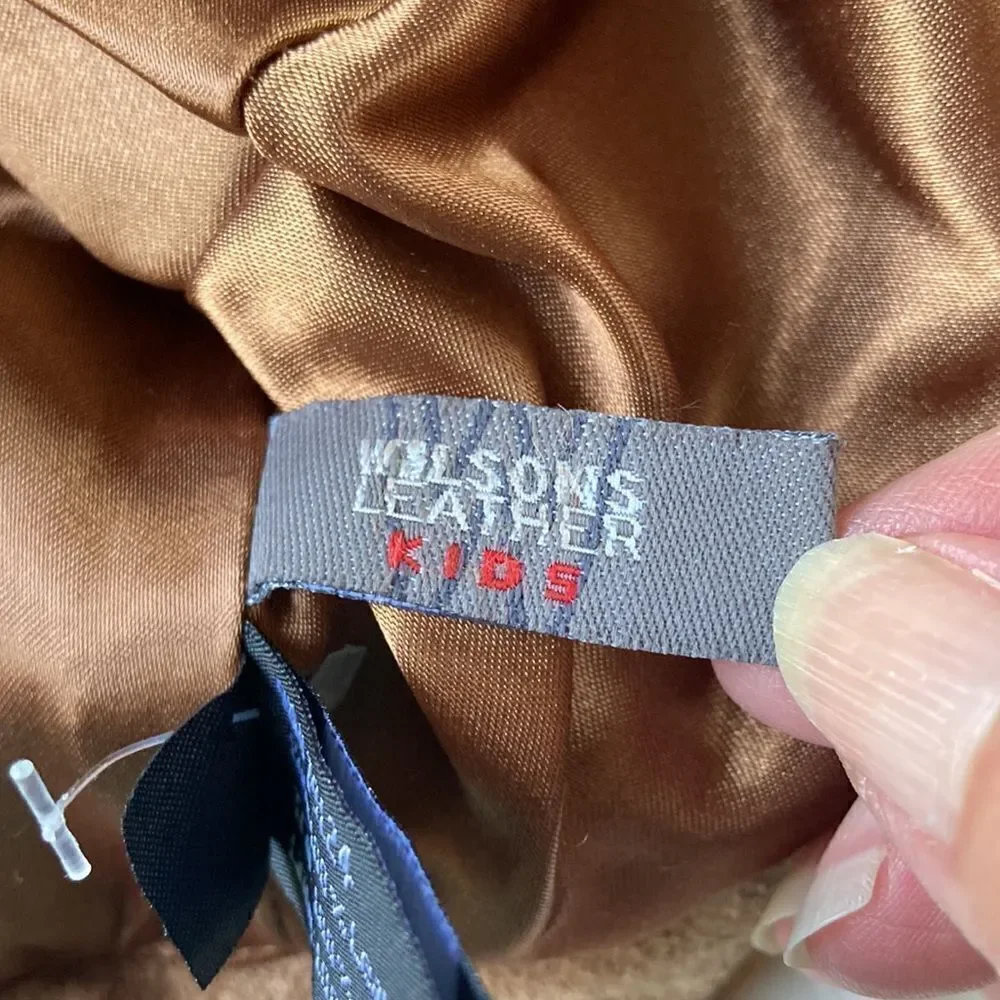 Wilson’s Genuine Leather With Faux Fur Trim Kids Bucket Hat